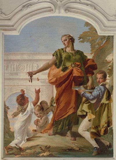 Wohltätigkeit verteilt Almosen von Giovanni Battista Tiepolo